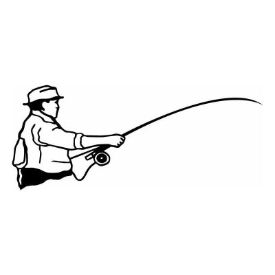 HoosierDecal Cool Fishing Vinyl Decal for Boat Car Window