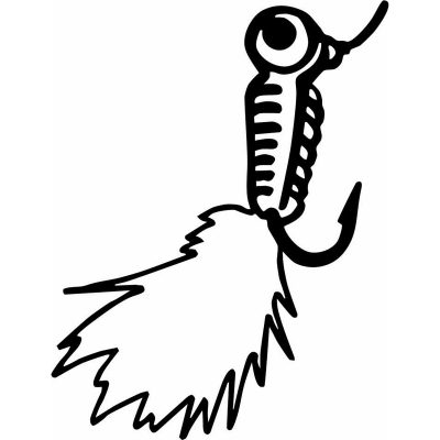 HoosierDecal Cool Fishing Vinyl Decal for Boat Car Window