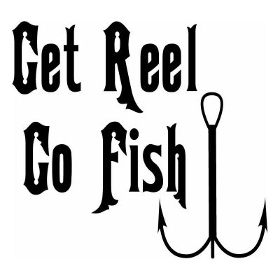 HoosierDecal Cool Fishing Vinyl Decal for Boat Car Window