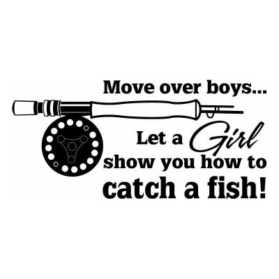 HoosierDecal Cool Fishing Vinyl Decal for Boat Car Window