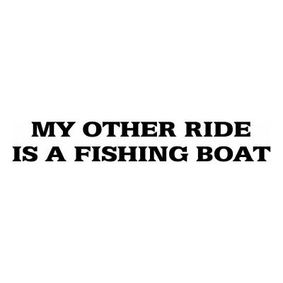 HoosierDecal Cool Fishing Vinyl Decal for Boat Car Window