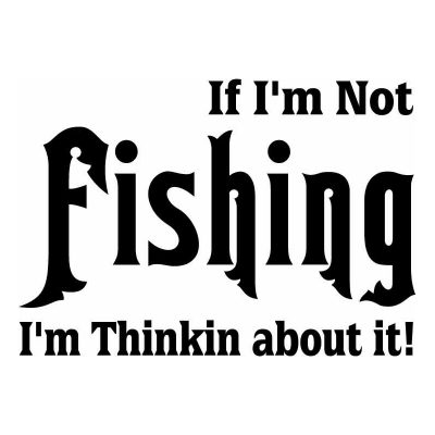 HoosierDecal Cool Fishing Vinyl Decal for Boat Car Window