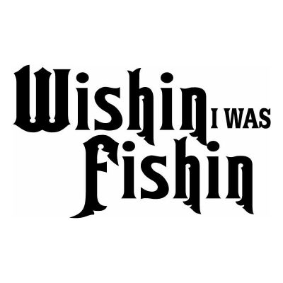 HoosierDecal Cool Fishing Vinyl Decal for Boat Car Window