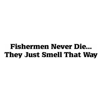 HoosierDecal Cool Fishing Vinyl Decal for Boat Car Window