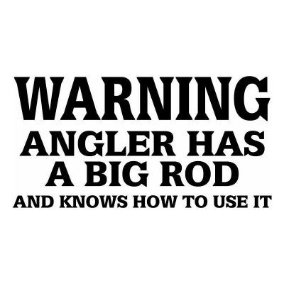 HoosierDecal Cool Fishing Vinyl Decal for Boat Car Window