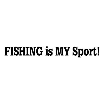 HoosierDecal Cool Fishing Vinyl Decal for Boat Car Window