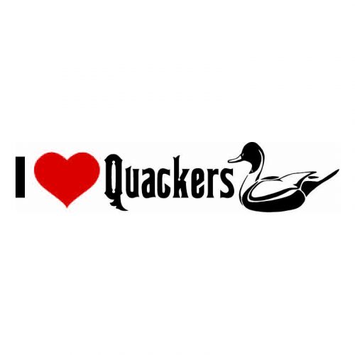 I love quackers duck hunting decal 
