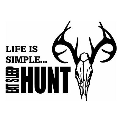 HoosierDecal Cool Hunting Vinyl Decal for Boat Car Window