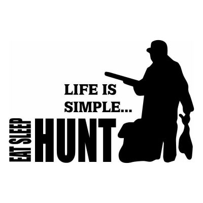 HoosierDecal Cool Hunting Vinyl Decal for Boat Car Window