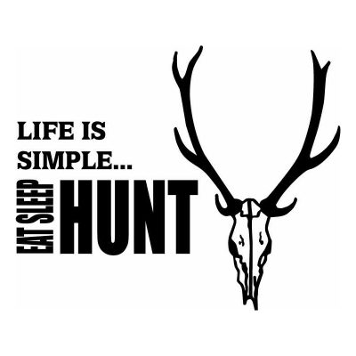 HoosierDecal Cool Hunting Vinyl Decal for Boat Car Window