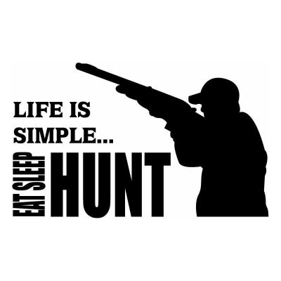 HoosierDecal Cool Hunting Vinyl Decal for Boat Car Window