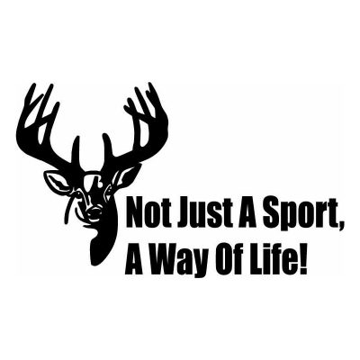 HoosierDecal Cool Hunting Vinyl Decal for Boat Car Window