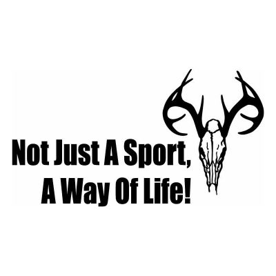 HoosierDecal Cool Hunting Vinyl Decal for Boat Car Window