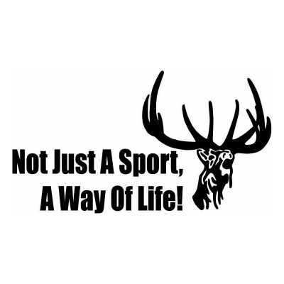 HoosierDecal Cool Hunting Vinyl Decal for Boat Car Window