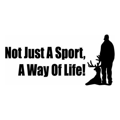 HoosierDecal Cool Hunting Vinyl Decal for Boat Car Window