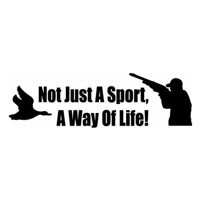 HoosierDecal Cool Hunting Vinyl Decal for Boat Car Window