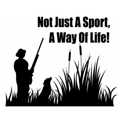 HoosierDecal Cool Hunting Vinyl Decal for Boat Car Window