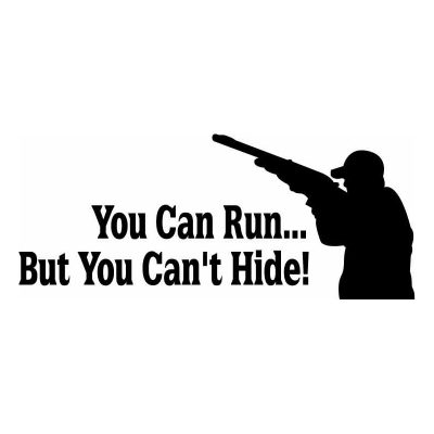 HoosierDecal Cool Hunting Vinyl Decal for Boat Car Window
