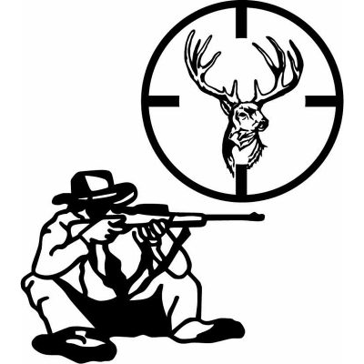 HoosierDecal Cool Hunting Vinyl Decal for Boat Car Window