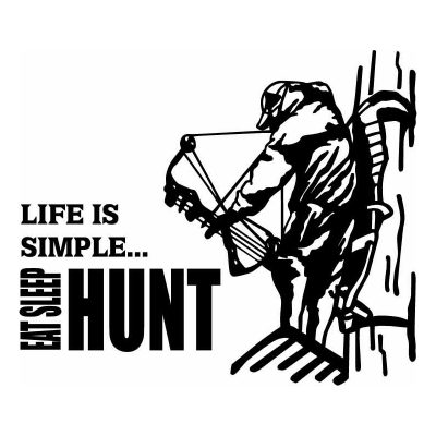 HoosierDecal Cool Hunting Vinyl Decal for Boat Car Window