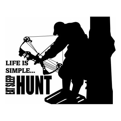 HoosierDecal Cool Hunting Vinyl Decal for Boat Car Window
