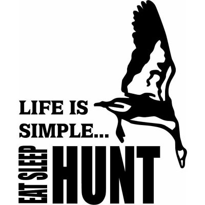 HoosierDecal Cool Hunting Vinyl Decal for Boat Car Window