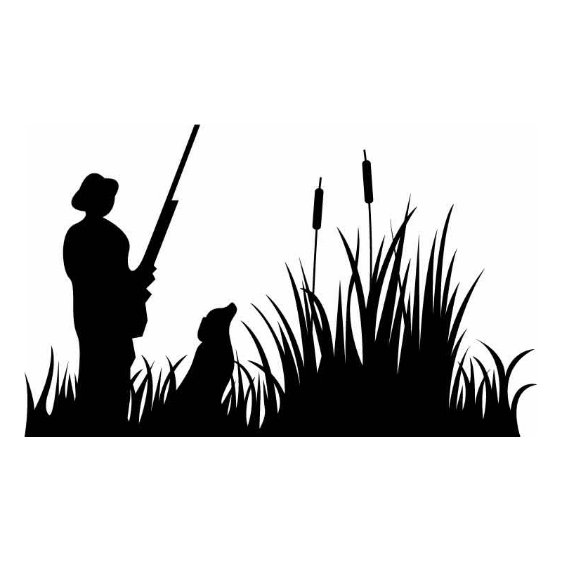 Duck Hunting Silhouette Decals