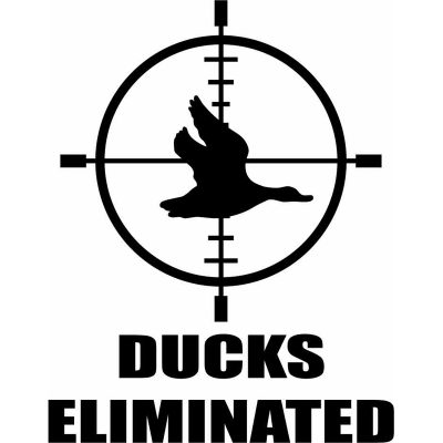 HoosierDecal Cool Hunting Vinyl Decal for Boat Car Window