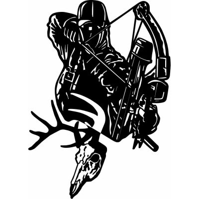 HoosierDecal Cool Hunting Vinyl Decal for Boat Car Window