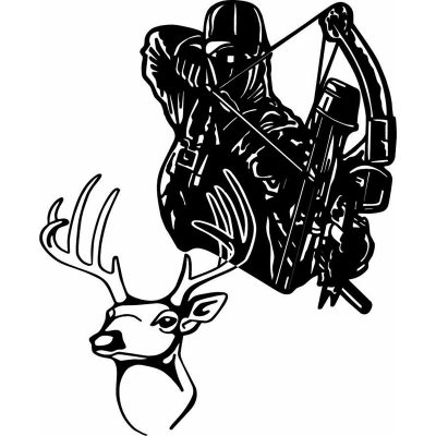HoosierDecal Cool Hunting Vinyl Decal for Boat Car Window