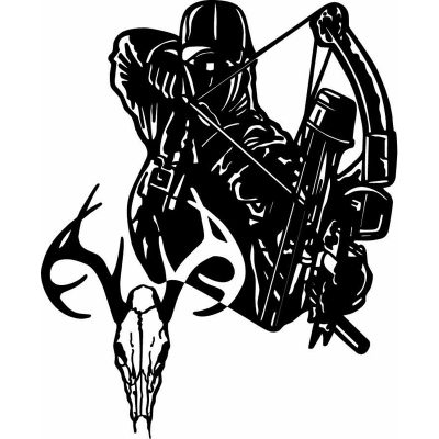 HoosierDecal Cool Hunting Vinyl Decal for Boat Car Window