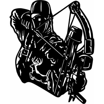 HoosierDecal Cool Hunting Vinyl Decal for Boat Car Window
