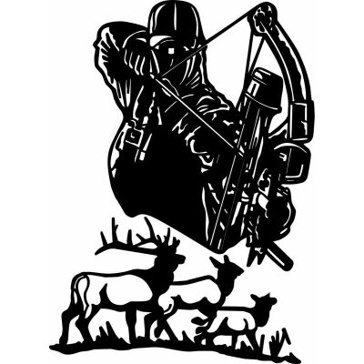 HoosierDecal Cool Hunting Vinyl Decal for Boat Car Window