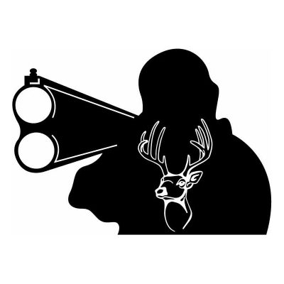 HoosierDecal Cool Hunting Vinyl Decal for Boat Car Window