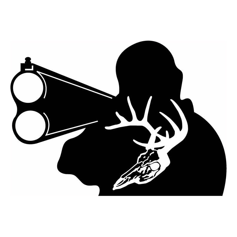 HoosierDecal Cool Hunting Vinyl Decal for Boat Car Window 