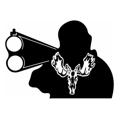 HoosierDecal Cool Hunting Vinyl Decal for Boat Car Window