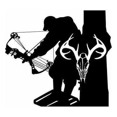 HoosierDecal Cool Hunting Vinyl Decal for Boat Car Window