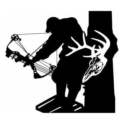 HoosierDecal Cool Hunting Vinyl Decal for Boat Car Window