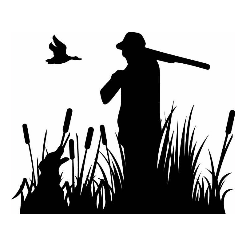 HoosierDecal Cool Hunting Vinyl Decal for Boat Car Window