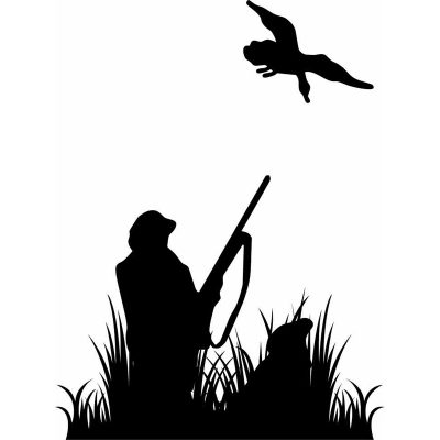HoosierDecal Cool Hunting Vinyl Decal for Boat Car Window