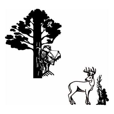 HoosierDecal Cool Hunting Vinyl Decal for Boat Car Window