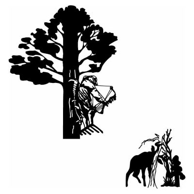 HoosierDecal Cool Hunting Vinyl Decal for Boat Car Window