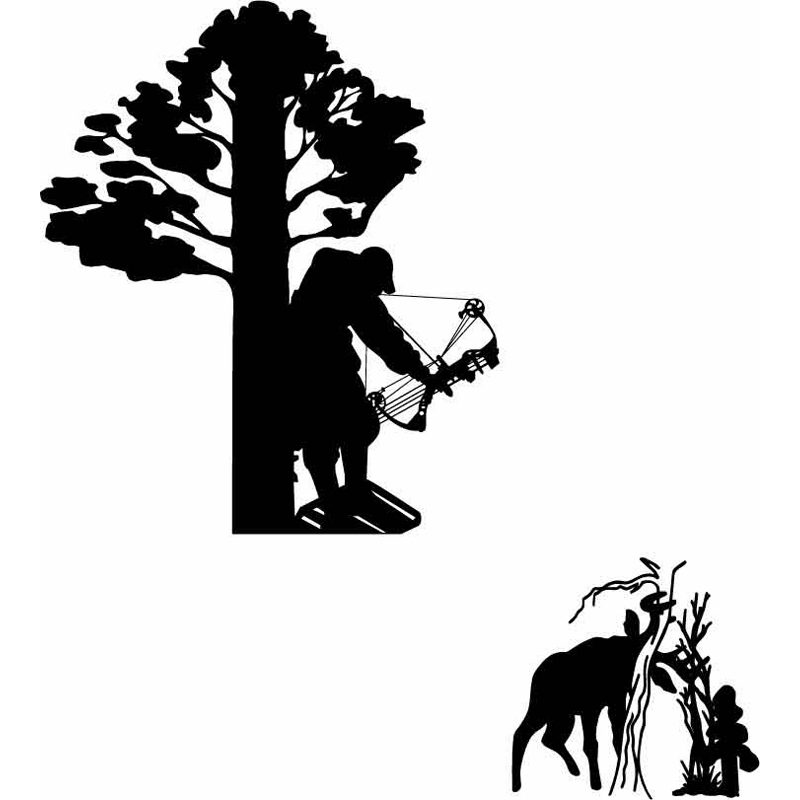 HoosierDecal Cool Hunting Vinyl Decal for Boat Car Window