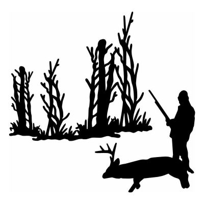 HoosierDecal Cool Hunting Vinyl Decal for Boat Car Window