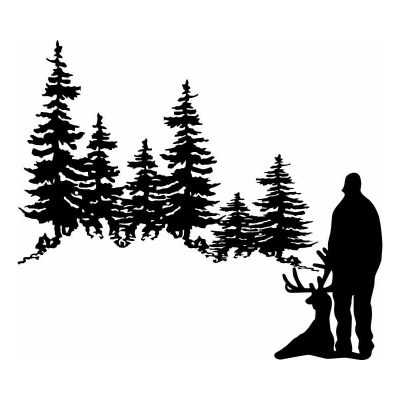 HoosierDecal Cool Hunting Vinyl Decal for Boat Car Window