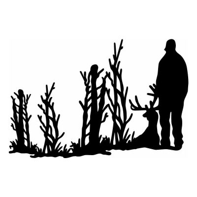 HoosierDecal Cool Hunting Vinyl Decal for Boat Car Window