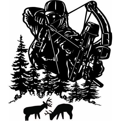 HoosierDecal Cool Hunting Vinyl Decal for Boat Car Window