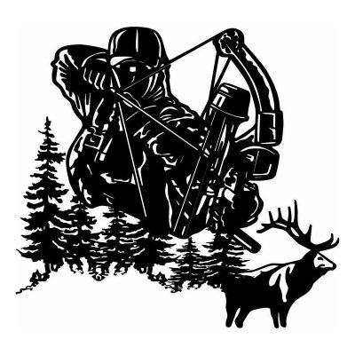 HoosierDecal Cool Hunting Vinyl Decal for Boat Car Window