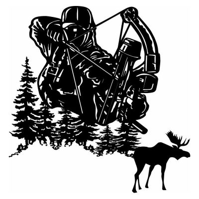 HoosierDecal Cool Hunting Vinyl Decal for Boat Car Window