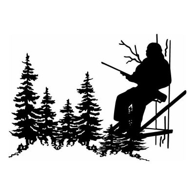 HoosierDecal Cool Hunting Vinyl Decal for Boat Car Window